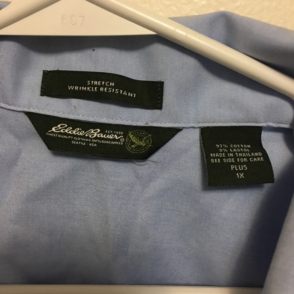 Eddie Bauer Chambray Dress Blouse - Picture 4 of 8